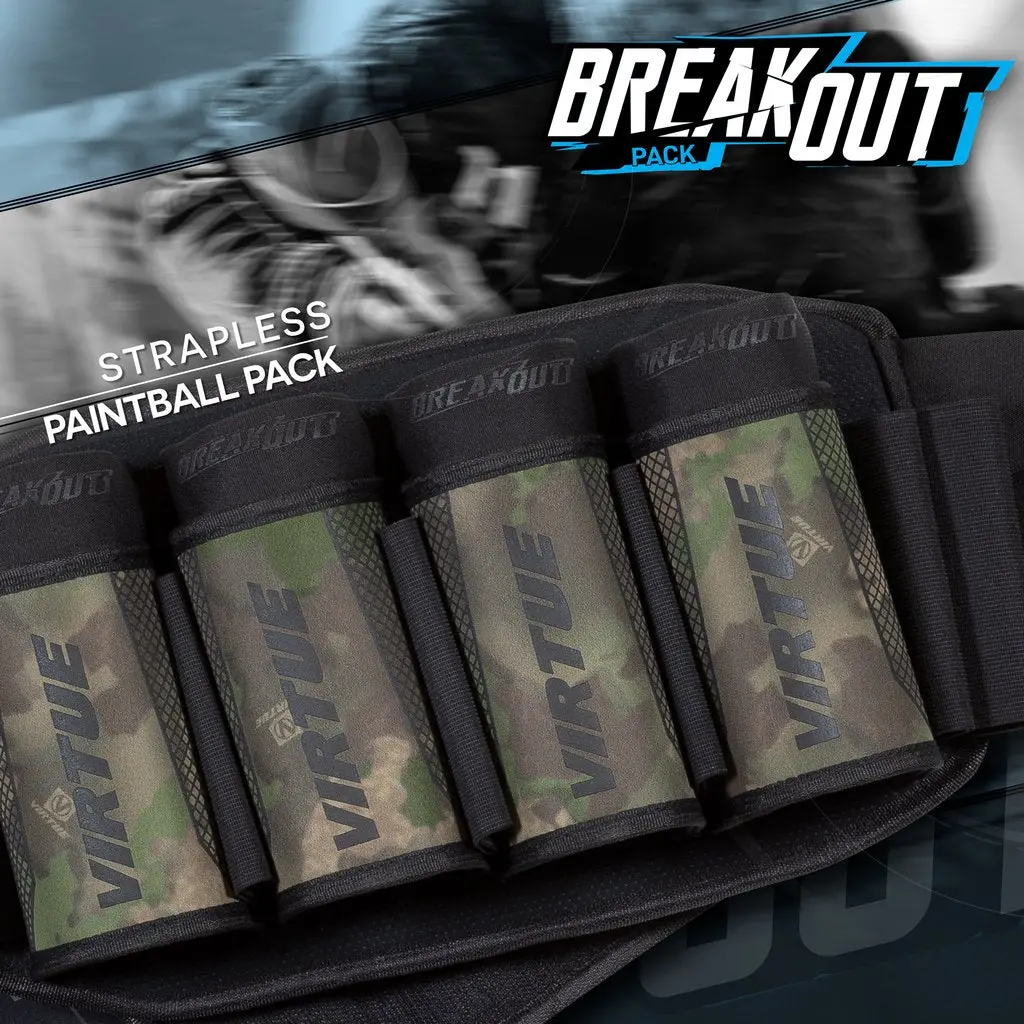 Virtue Strapless Breakout Paintball Pod Pack - Reality Brush Camo 4+7 1