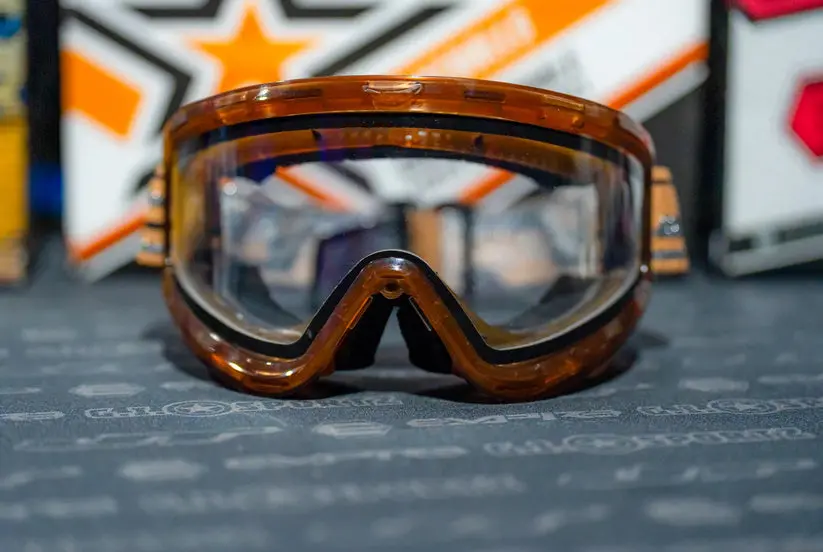 Jt Pro-Flex Qls Complete Goggle Frame - Brown W/Clear Lens And Strap 1