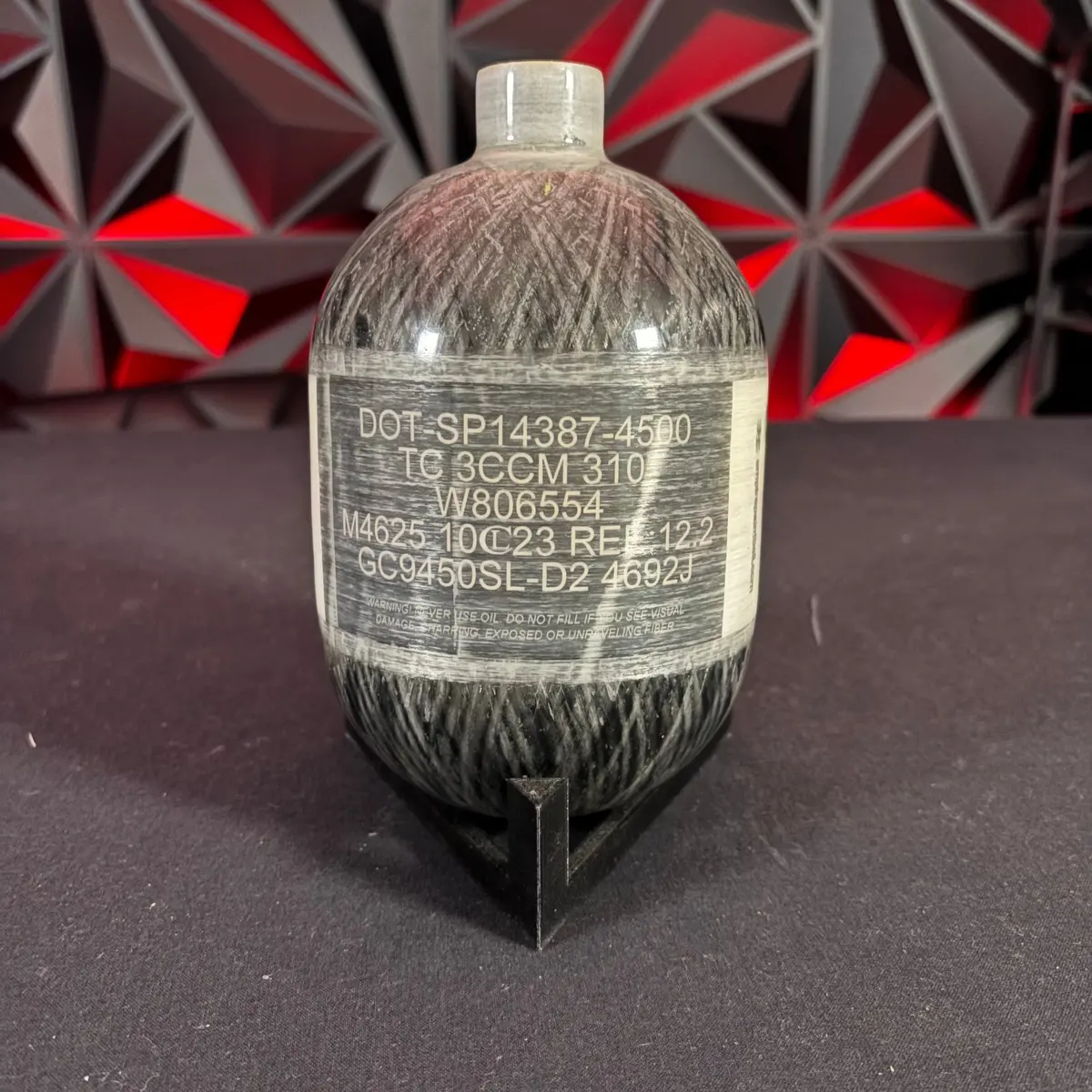 Used Empire Lite 48/4500 Paintball Tank - Clear 2