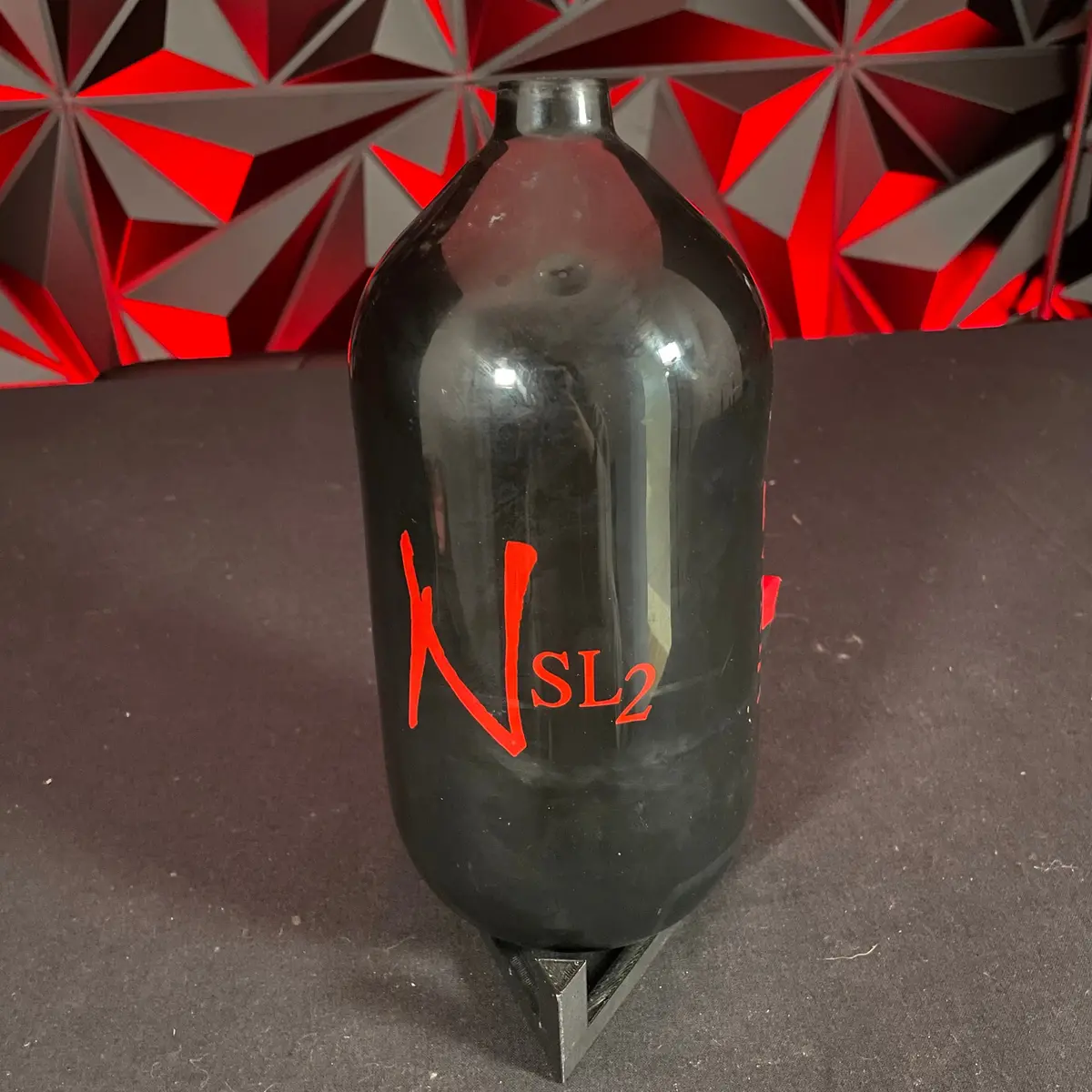 Used Ninja Sl2 77/4500 Paintball Tank - Black/Red *Bottle Only* 1