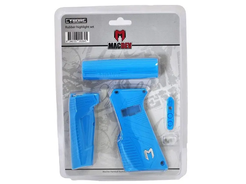 Macdev Cyborg 6 Rubber Grip Set - Aqua 1