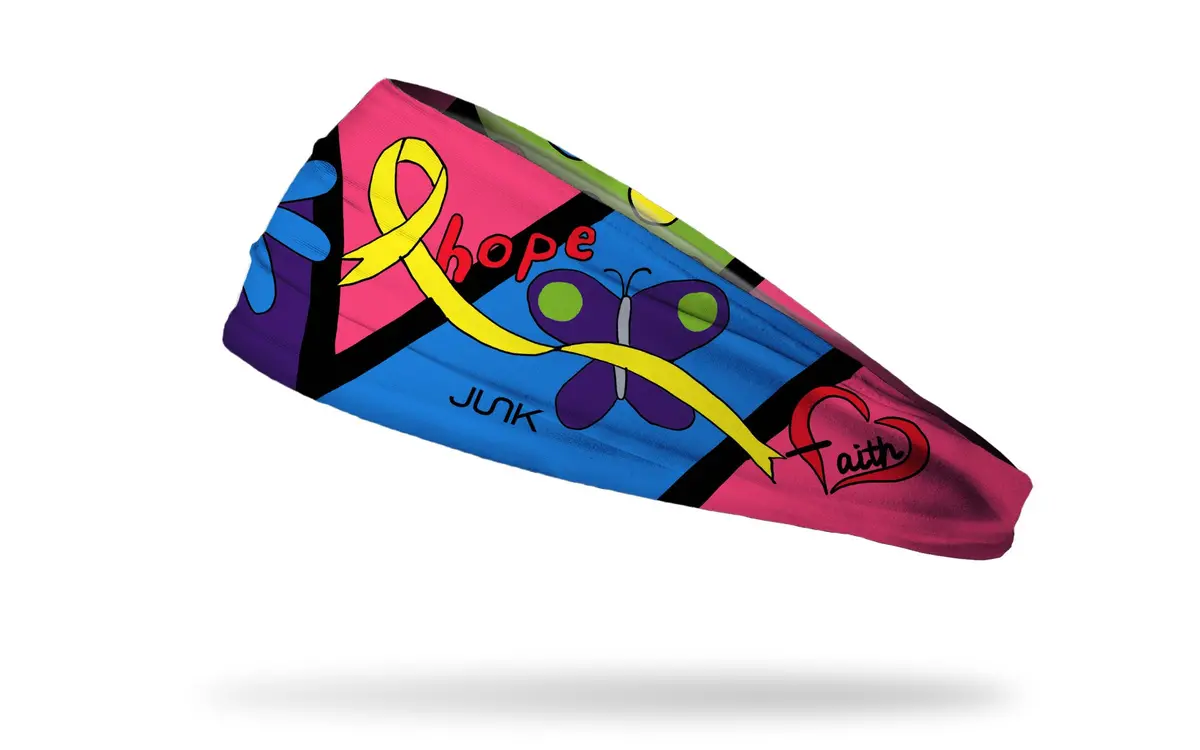 Camden's Gold Ribbon Big Bang Lite Headband 1