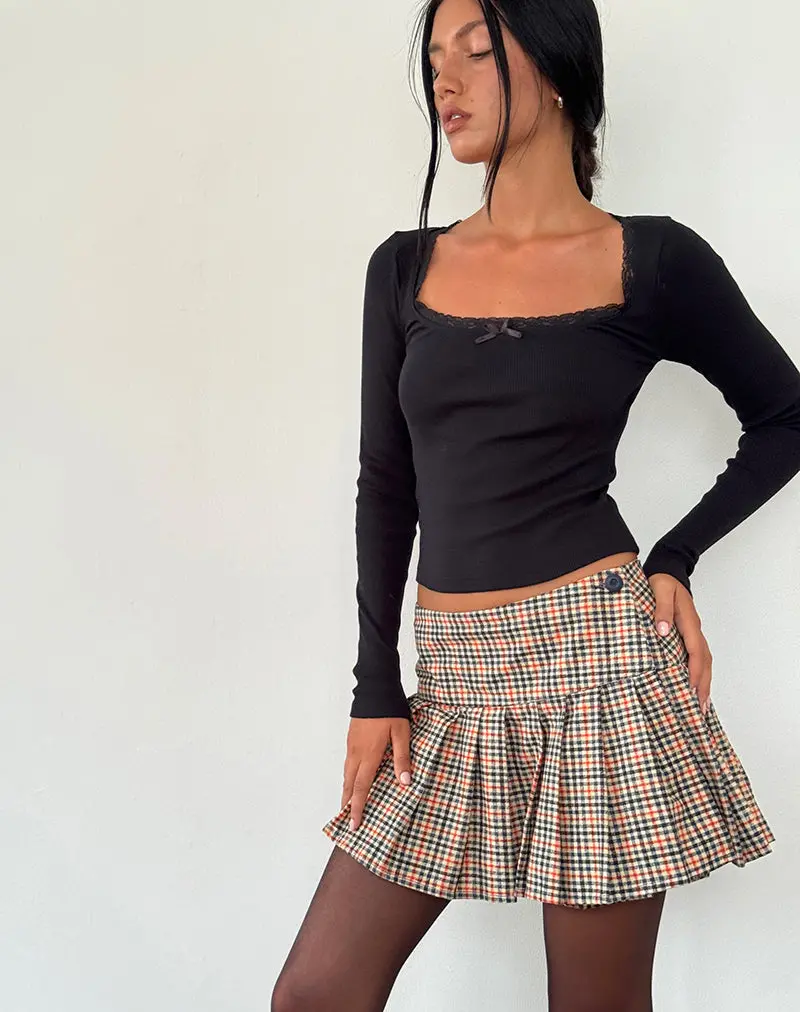Casini Mini Skirt In Country Check 1