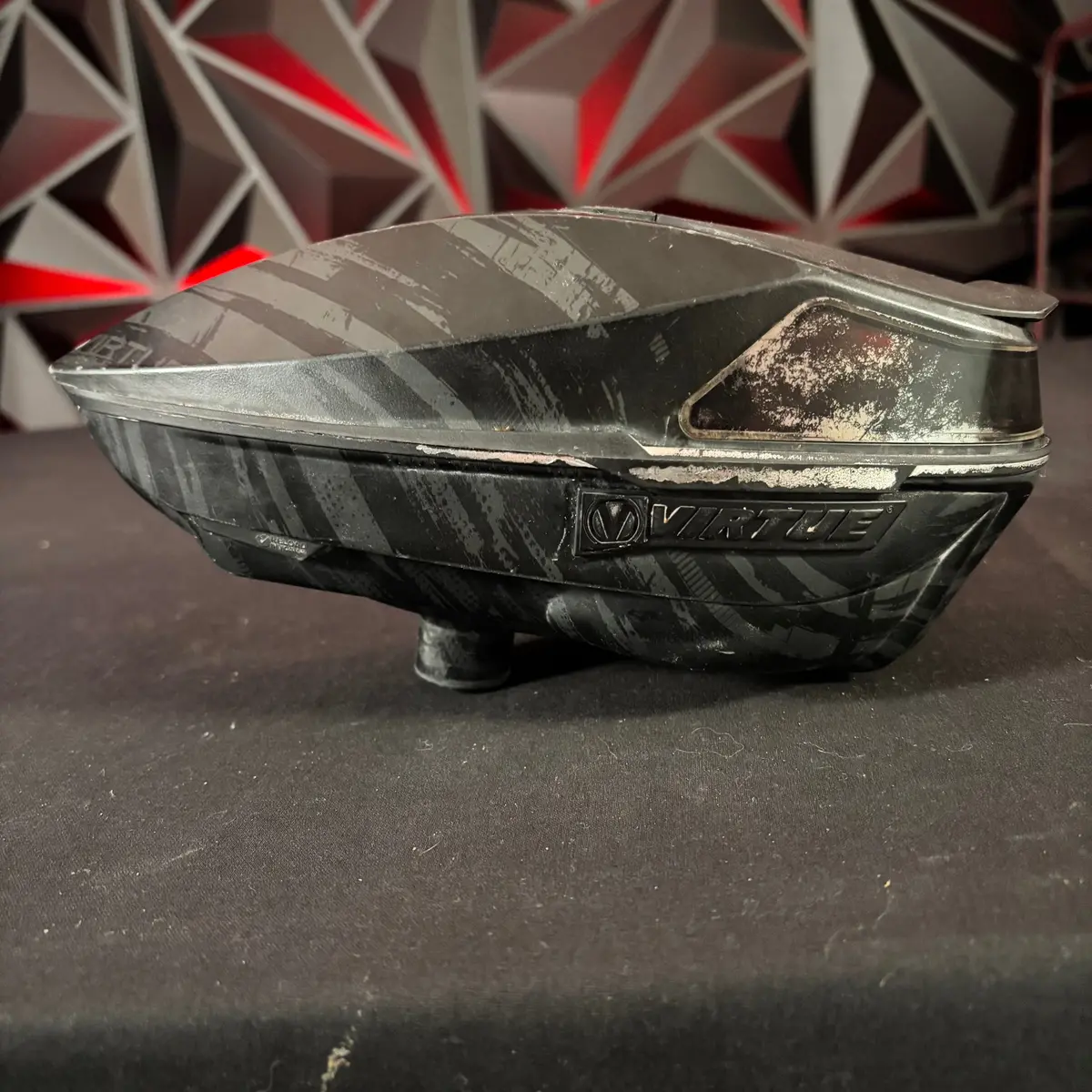 Used Virtue Spire Iv Paintball Loader - Chrome /W Rain Lid 1