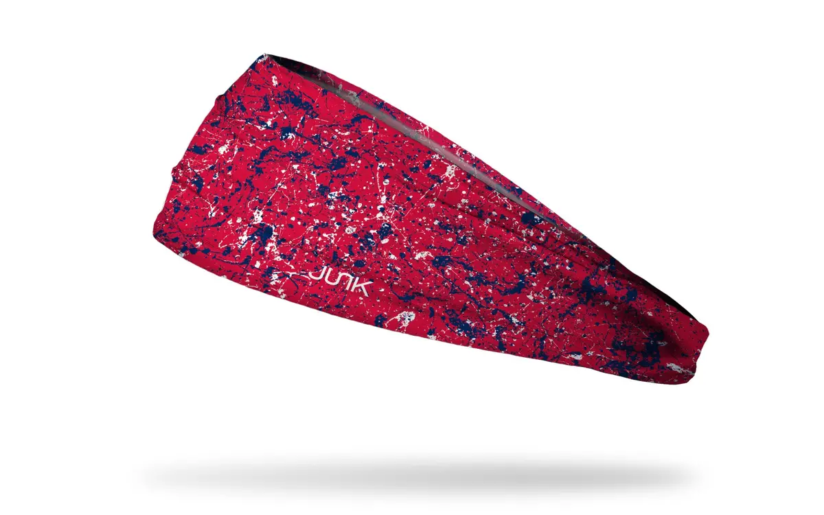Red Red Blue Splatter Big Bang Lite Headband 1