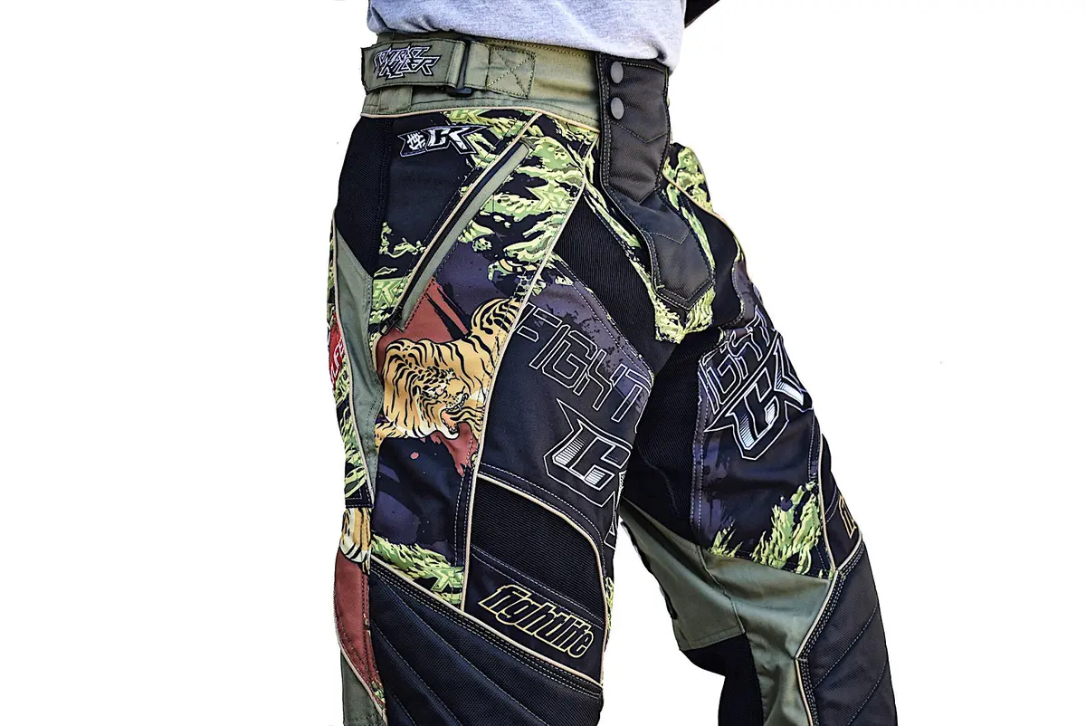 Tiger Stripe Paintball Pants - Olive 1
