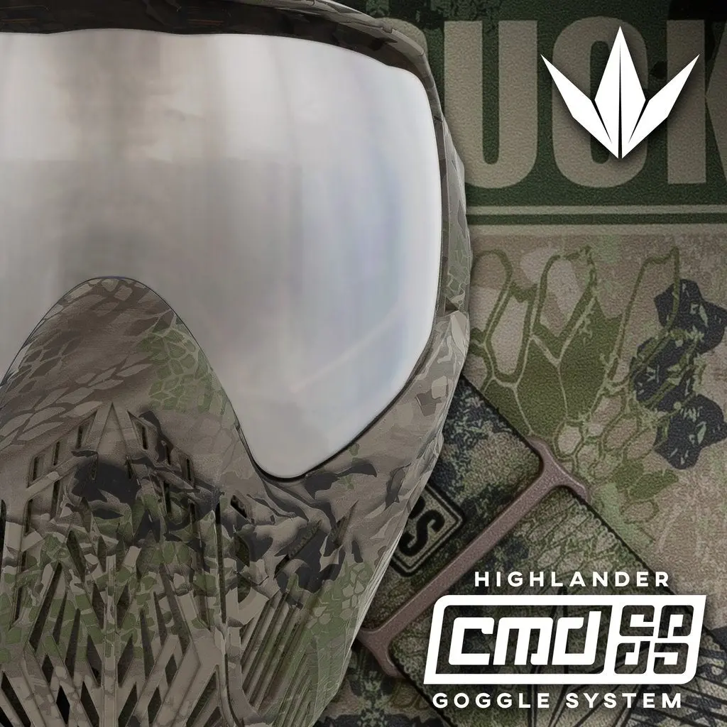 Bunkerkings Cmd Paintball Mask - Highlander Camo 1