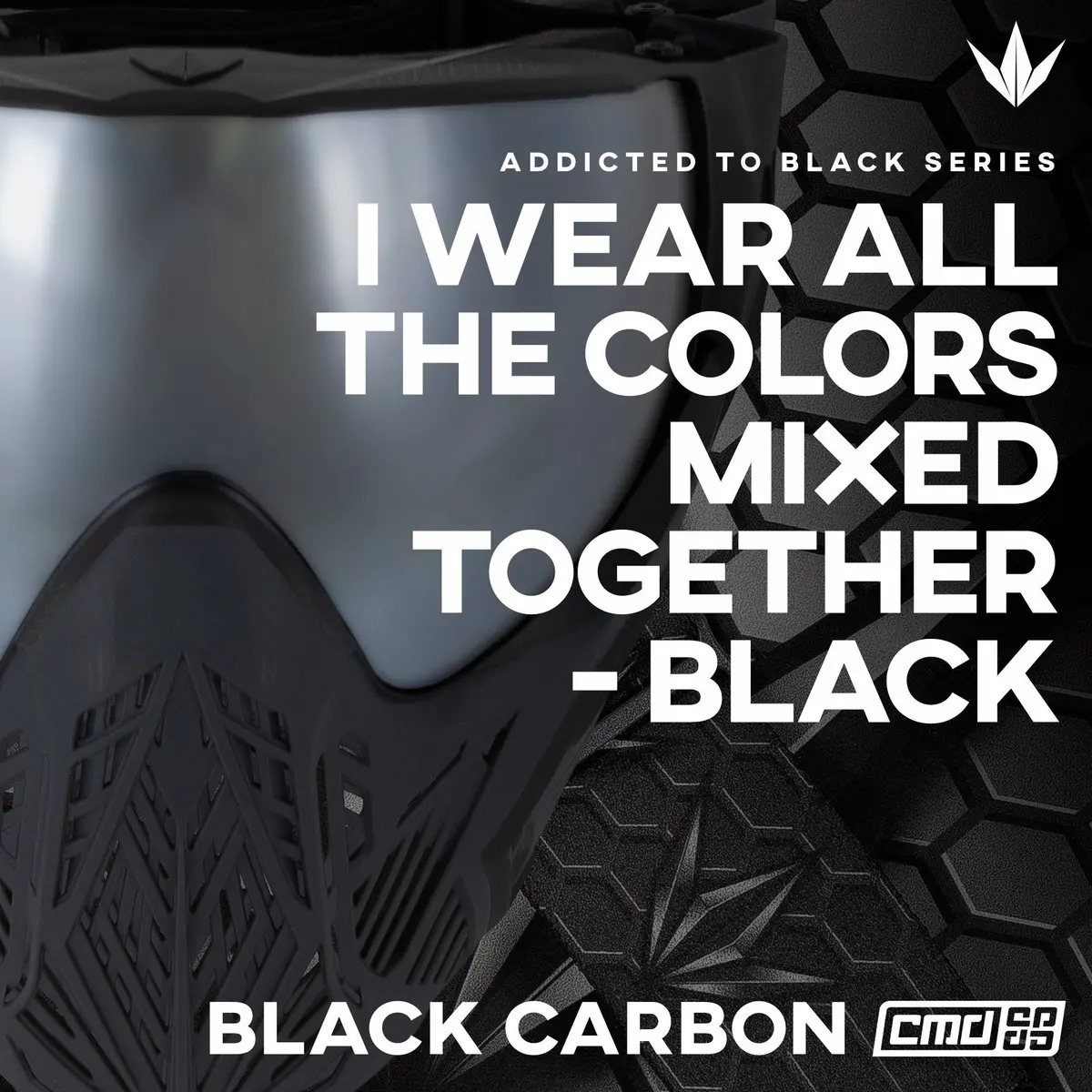 Bunkerkings Cmd Paintball Mask - Black Carbon 1