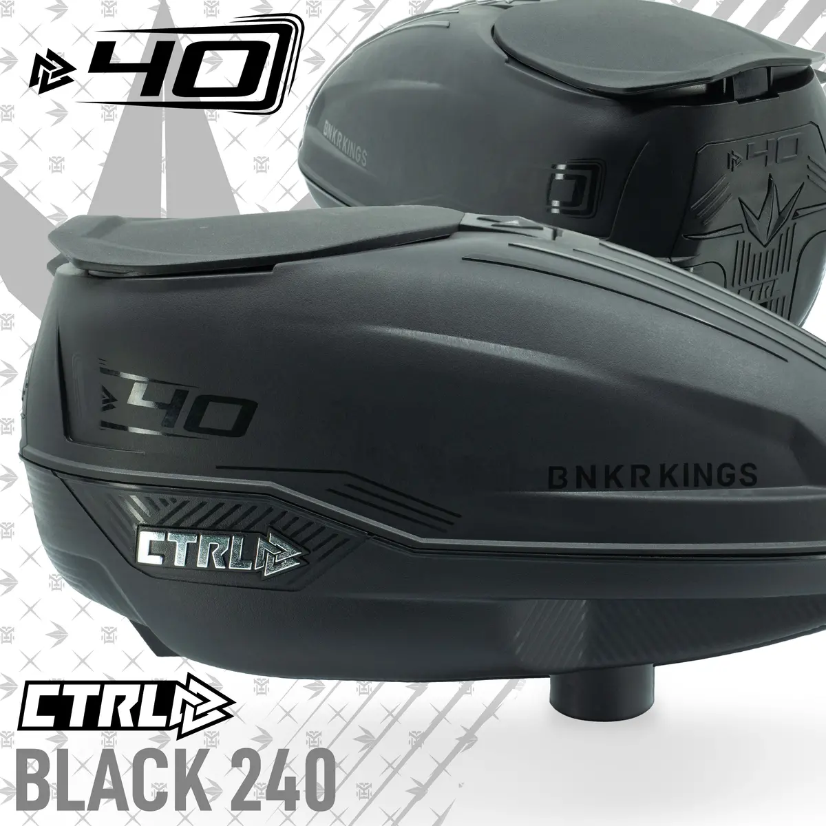 Bunkerkings Ctrl Paintball Loader - Black 240 1