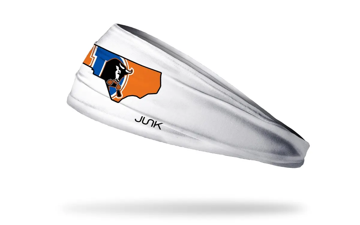 Durham Bulls: State White Big Bang Lite Headband 1