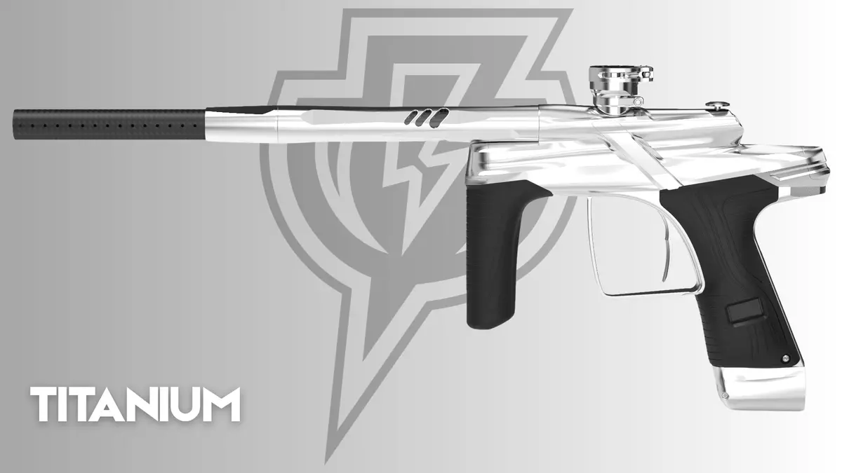 Macdev Cyborg X Paintball Marker - Titanium (Gloss Silver) *Pre-Order* 1