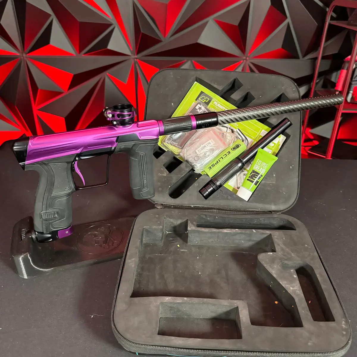 Used Planet Eclipse Cs2 Paintball Gun - Dust Purple/Black W/ Scythe Trigger 1