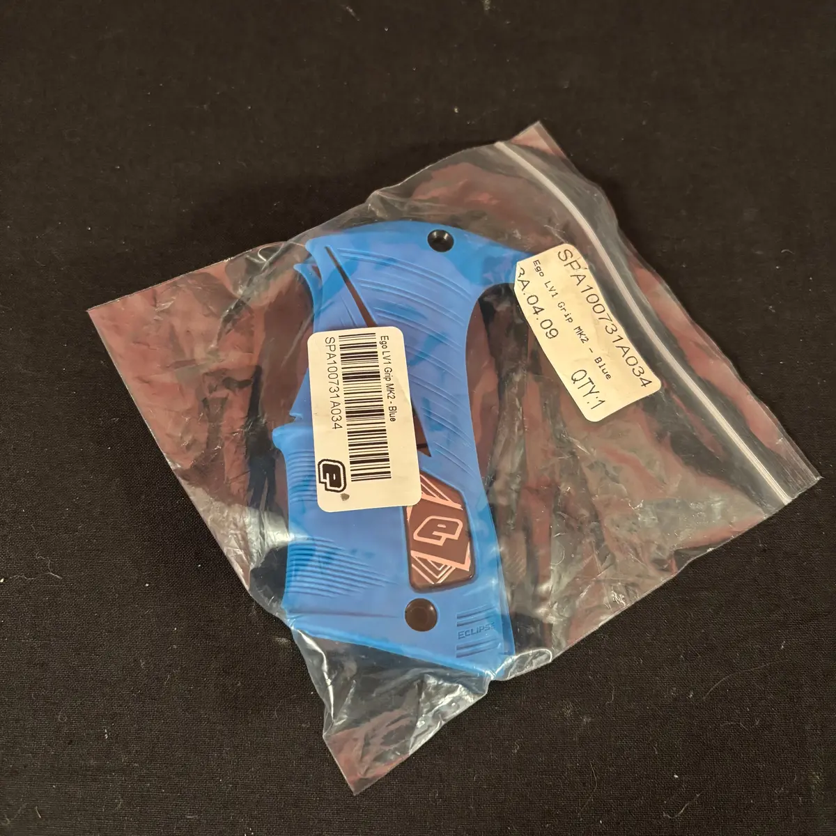 Used Planet Eclipse Lv1 Paintball Back Grip - Blue 1