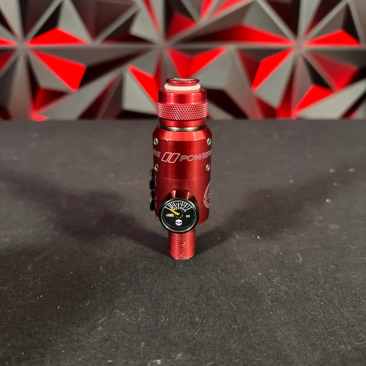 Used Powerhouse Longbody Counterpunch Regulator - Red W/ Case 1