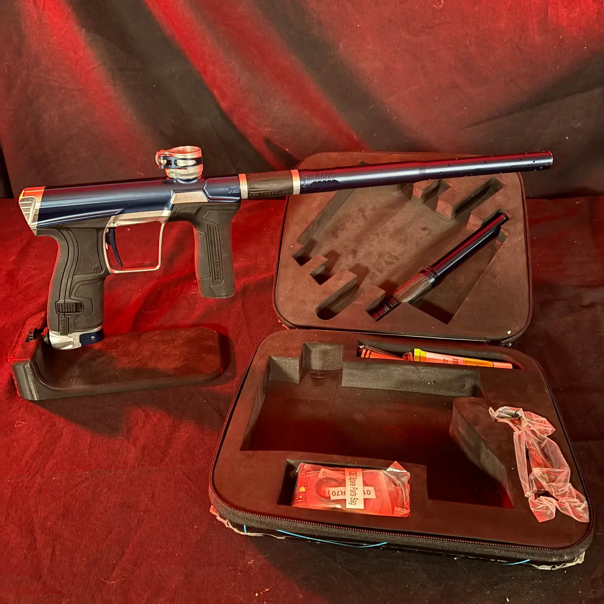 Used Planet Eclipse Cs2 Paintball Gun - Blue/Silver 1