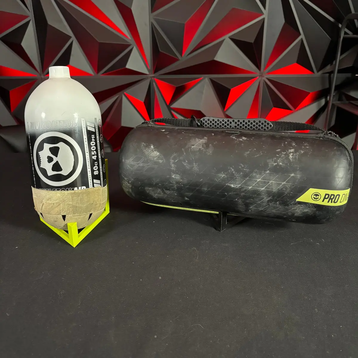 Used Infamous Hyperlight 80/4500 Paintball Tank- Tan 1
