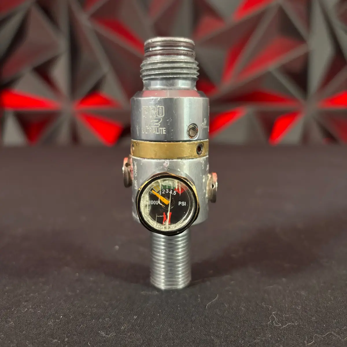 Used Ninja Prov2 Ultralite 4500 Psi Paintball Regulator Ext - Silver 1