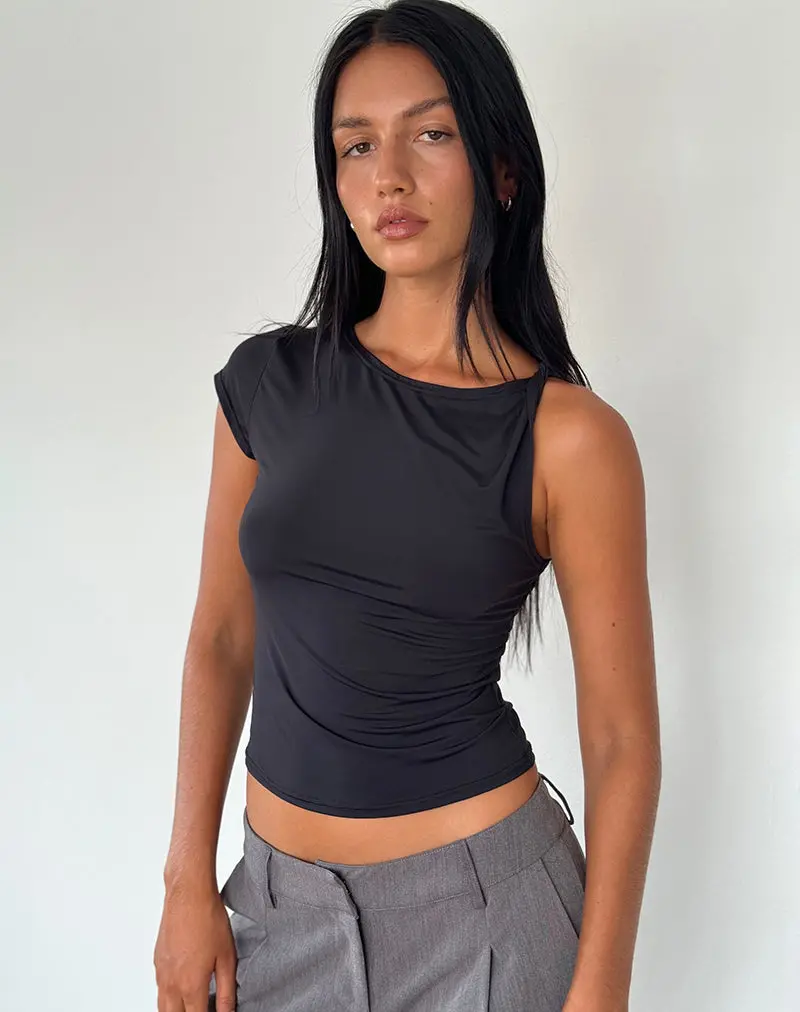 Dannas Asymmetric Top In Black 1
