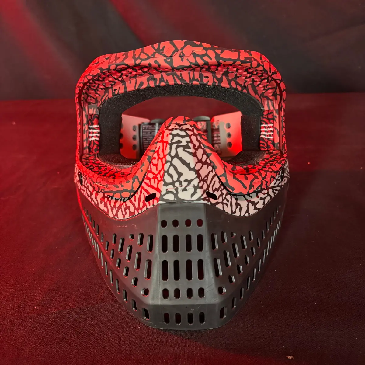 Used Jt Spectra Proflex Paintball Mask - Red/Grey Camo 1