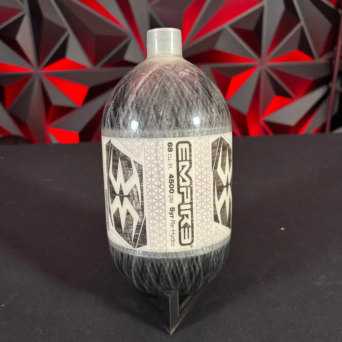 Used Empire Basic 68/4500 Paintball Tank- Translucent Grey 1