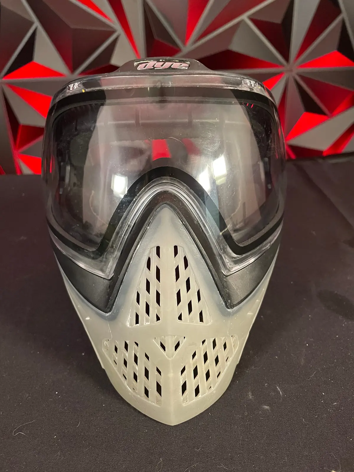 Used Dye I5 Paintball Mask - Black/Clear W/Clear & Yellow Lens 1