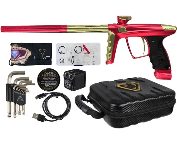 Dlx Luxe X Paintball Gun - Red / Gold 1