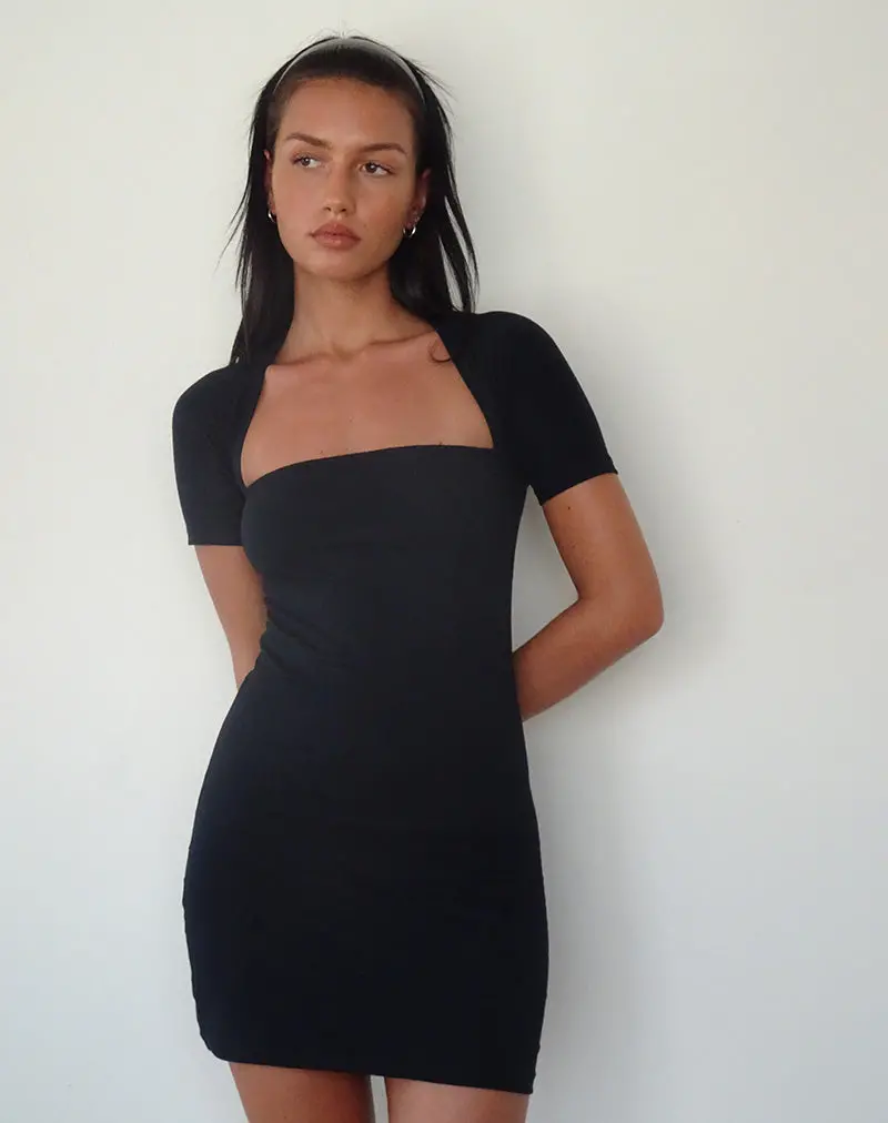 Drequa Mini Dress In Black 1