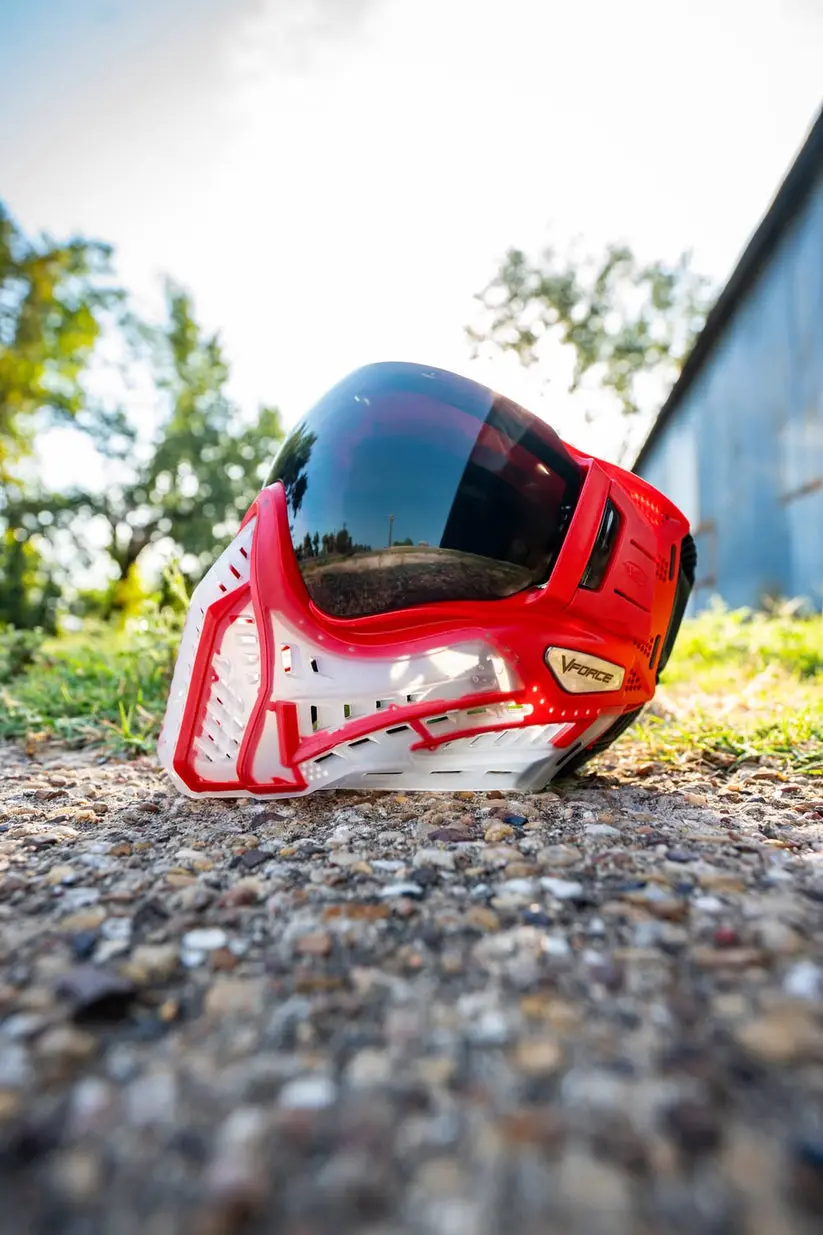 Vforce Profiler 2.0 Paintball Mask - Fighter Series - Rooster Red 1