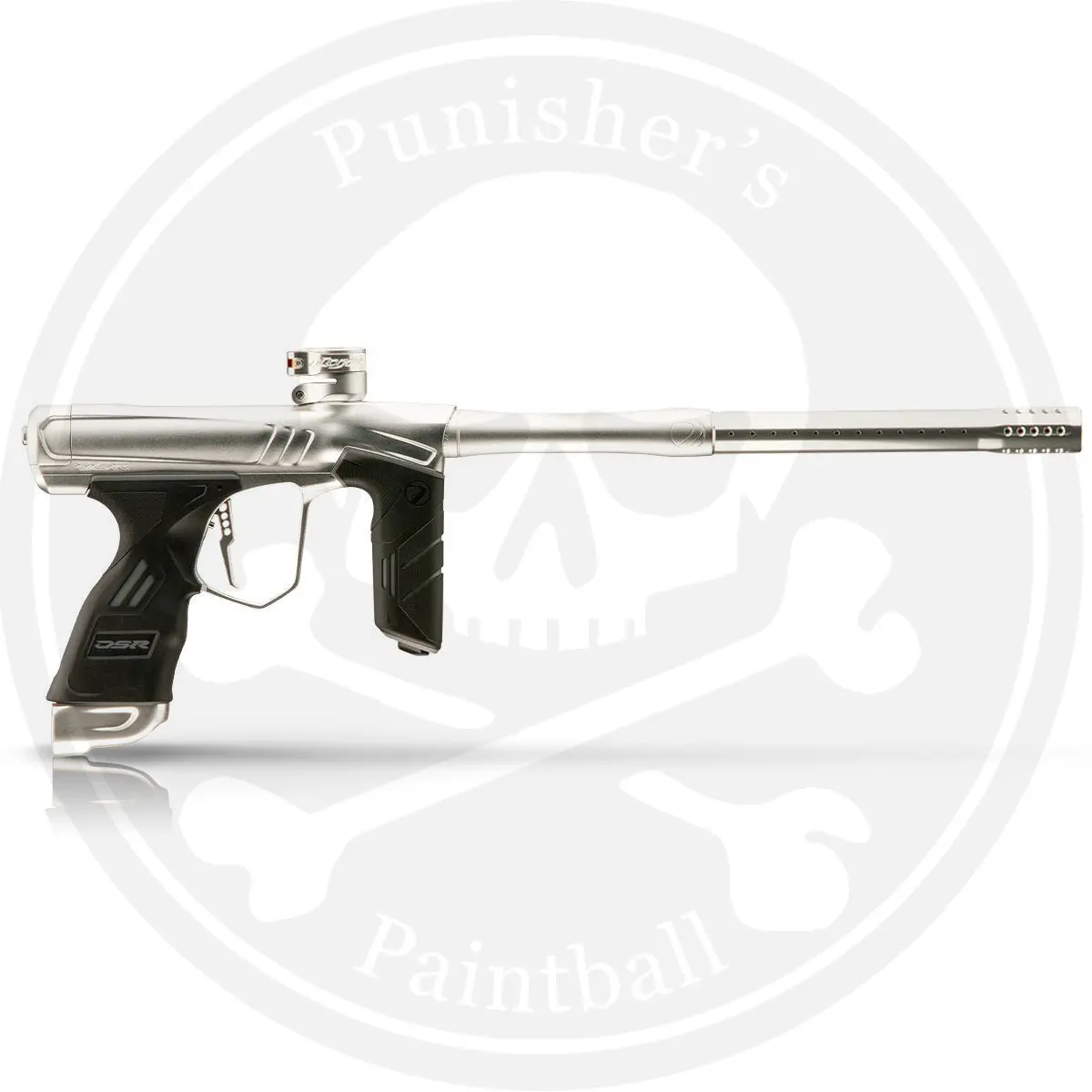 Dye Dsr+ Paintball Gun - Dust Silver / Polished Silver 1