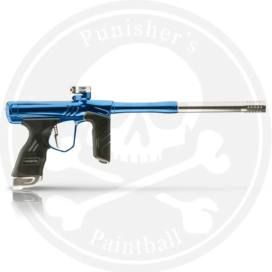 Dye Dsr+ Paintball Gun - Polished Blue / Polished Silver 1