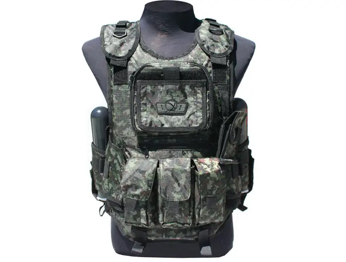 Gen X Global Deluxe Tactical Vest - Digi Green 1