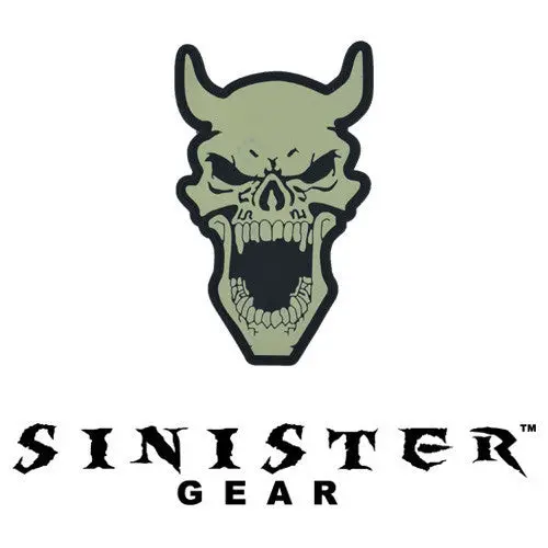 Sinister Gear "Devil" Pvc Patch - Bone (Glows In The Dark) 1