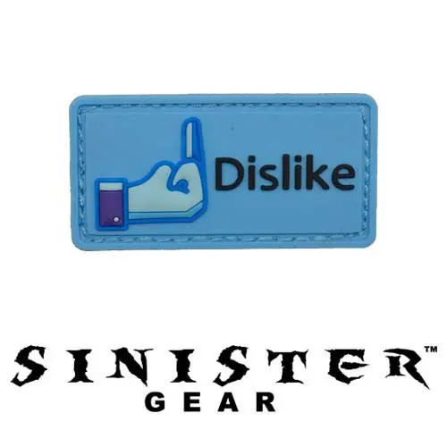 Sinister Gear "Dislike" Pvc Patch - Color 1