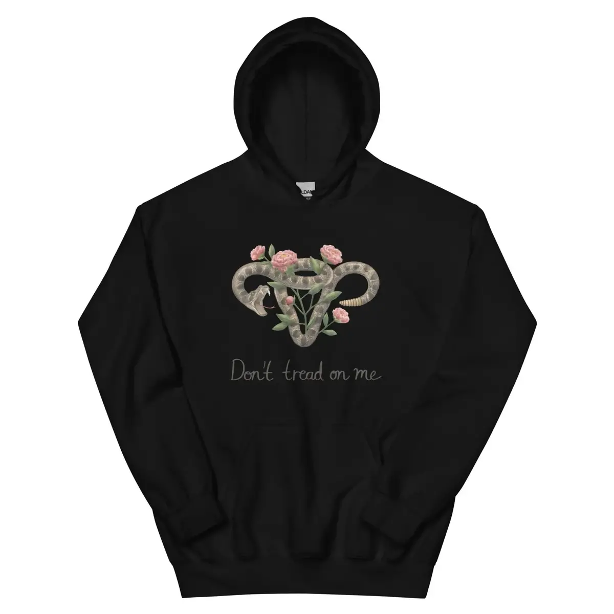 Don’T Tread On Me Uterus With Flowers Unisex Hoodie 5