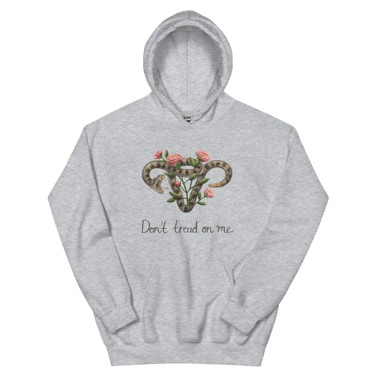 Don’T Tread On Me Uterus With Flowers Unisex Hoodie 7