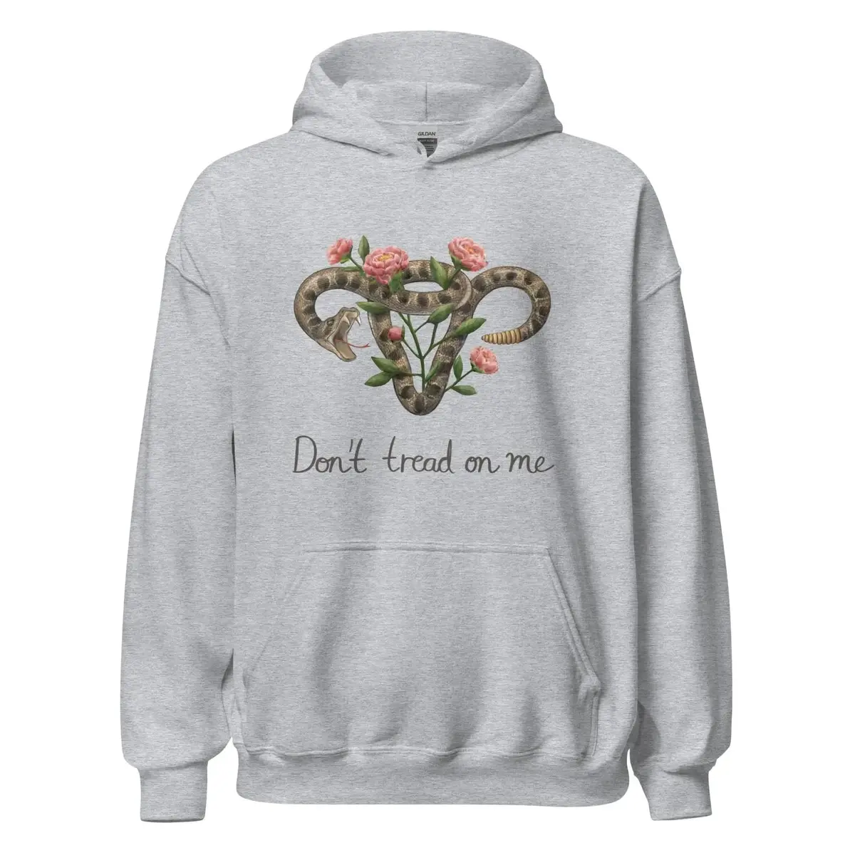Don’T Tread On Me Uterus With Flowers Unisex Hoodie 10
