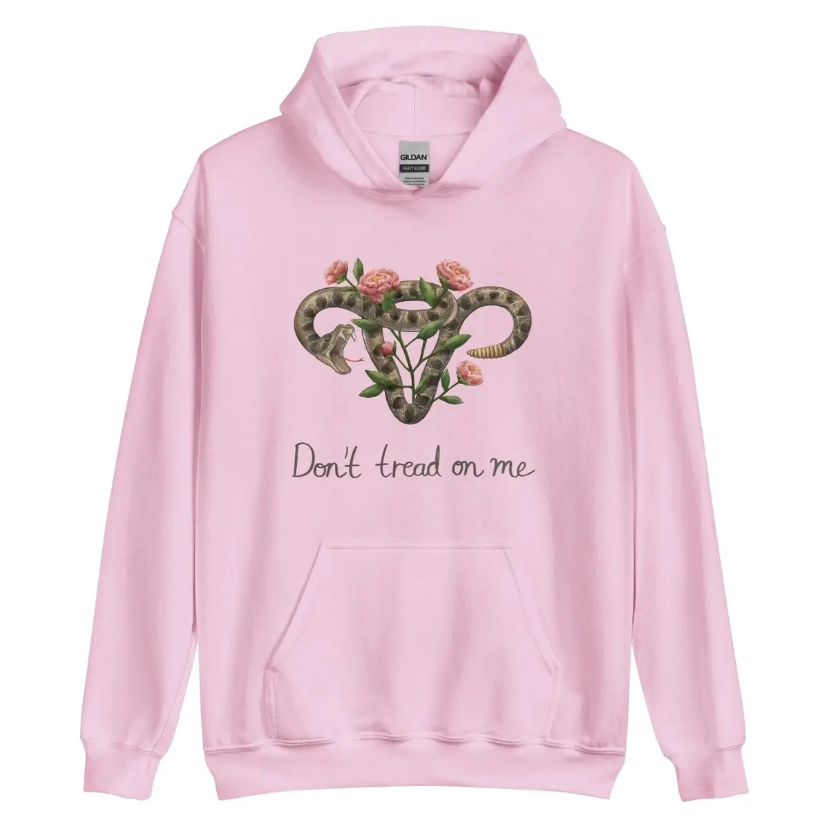 Don’T Tread On Me Uterus With Flowers Unisex Hoodie 11