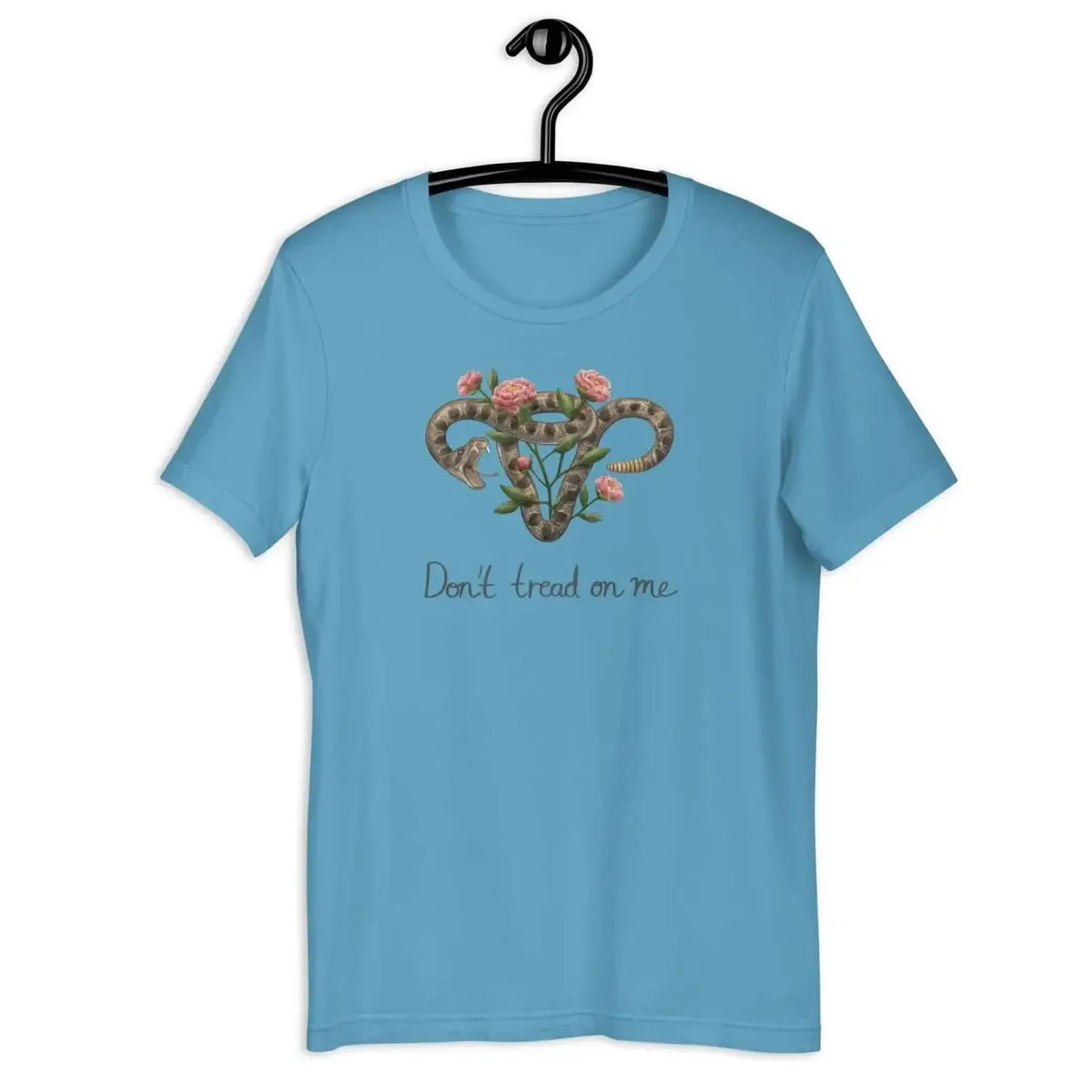 Don’T Tread On Me Uterus With Flowers Unisex T-Shirt 7