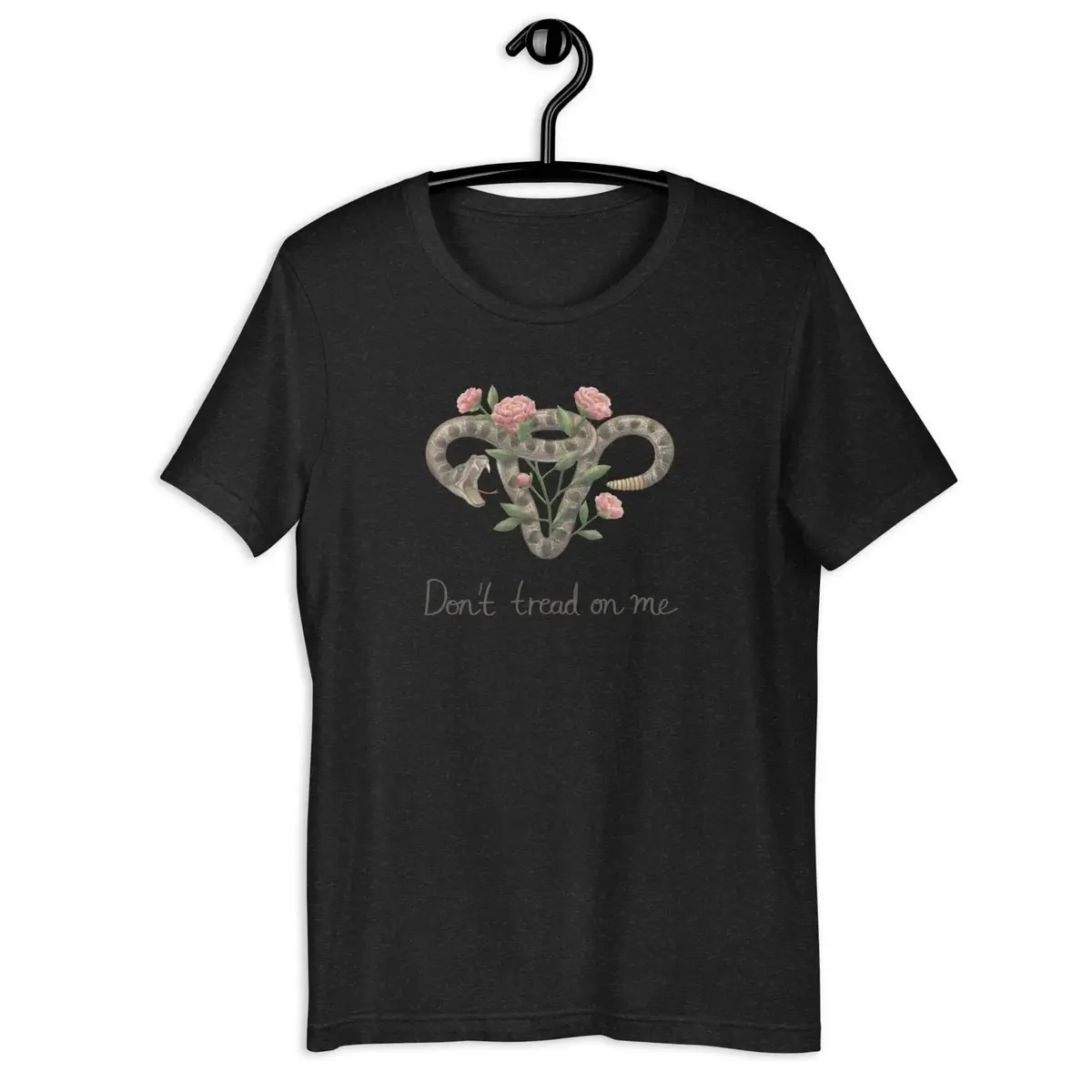 Don’T Tread On Me Uterus With Flowers Unisex T-Shirt 2