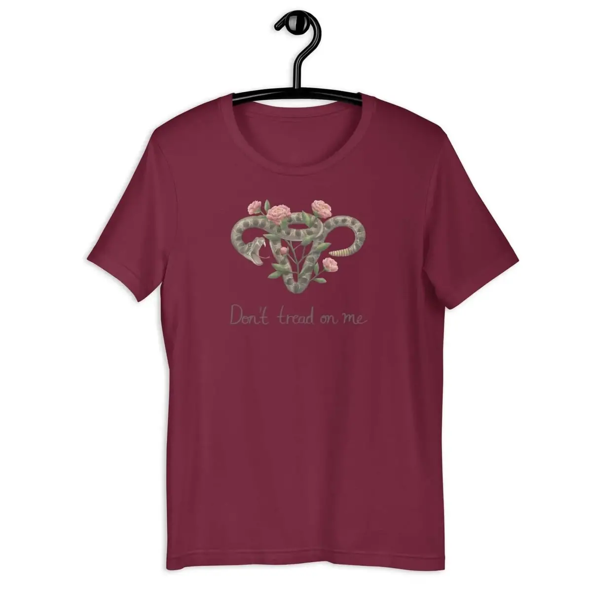 Don’T Tread On Me Uterus With Flowers Unisex T-Shirt 6