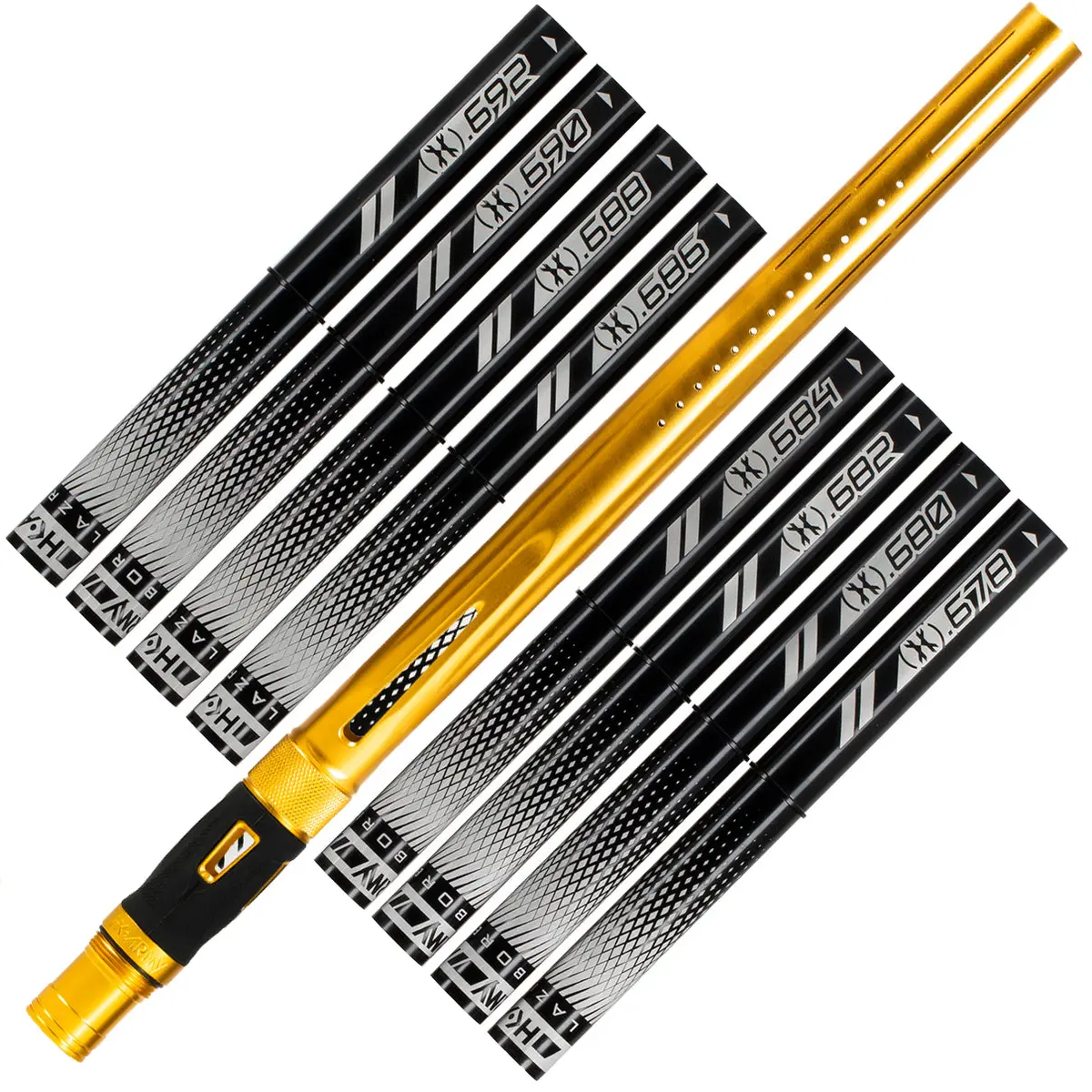 Hk Army Lazr Barrel Kit - Autococker Thread - Dust Gold/Black Inserts 1