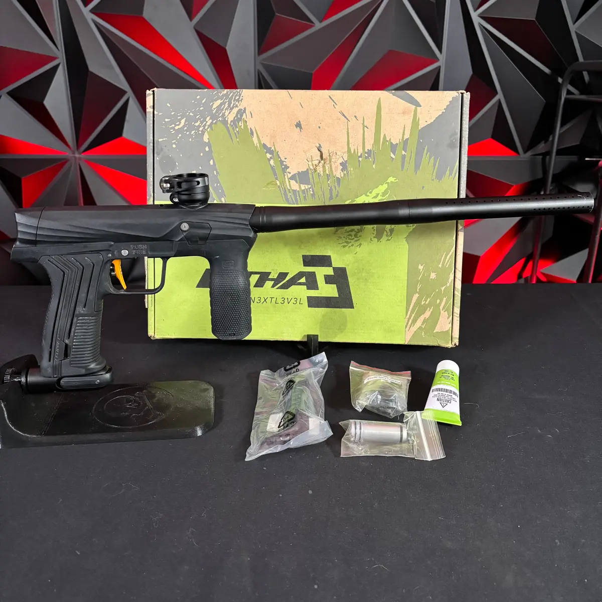 Used Planet Eclipse Etha 3M Paintball Marker - Black W/ Gold Trigger 1