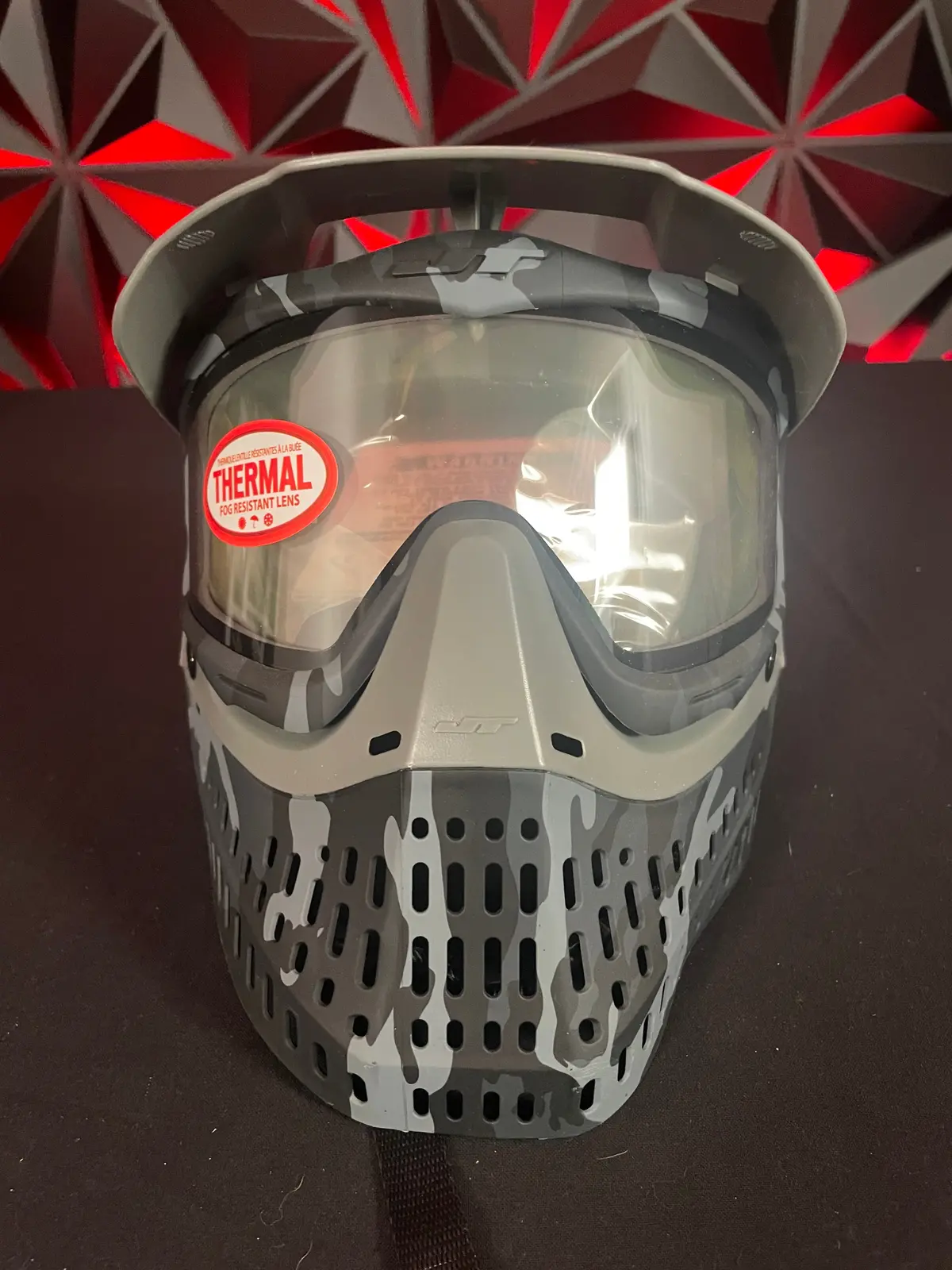 Used Jt Proflex Se Paintball Mask -Dark Urban Camo W/Clear Lens 1