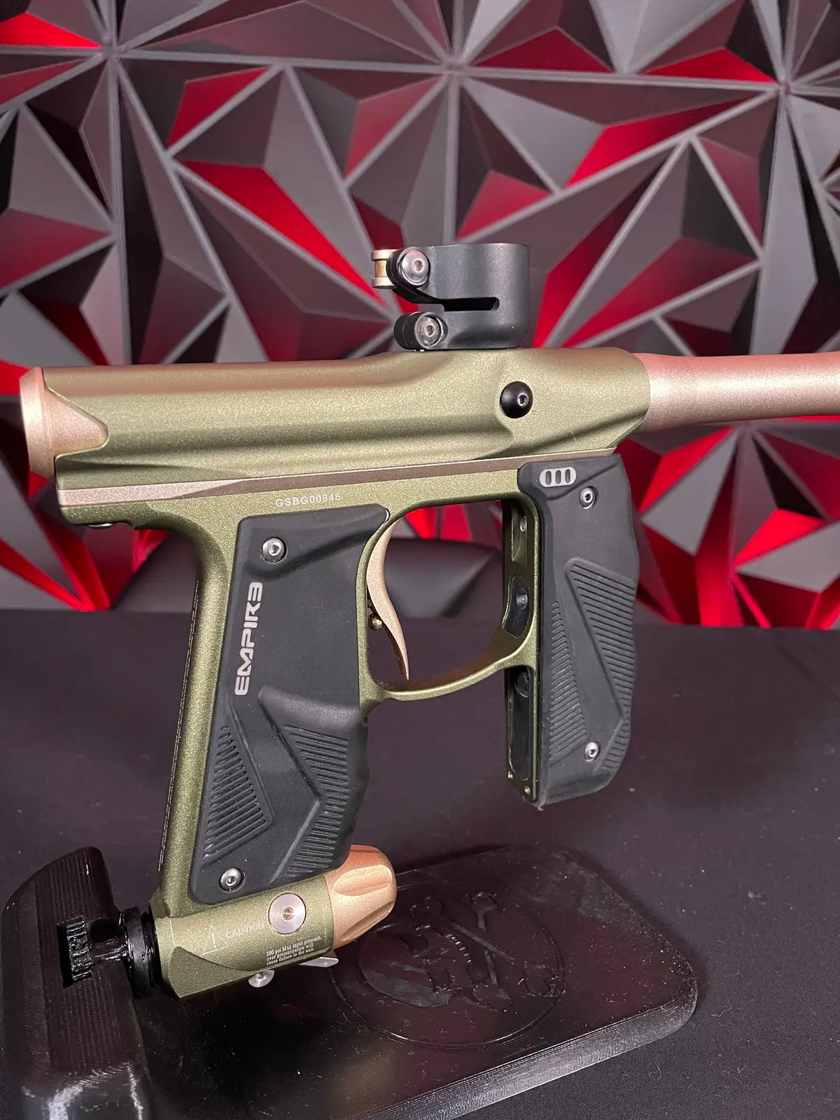 Used Empire Mini Gs Paintball Gun - Olive/Tan 1