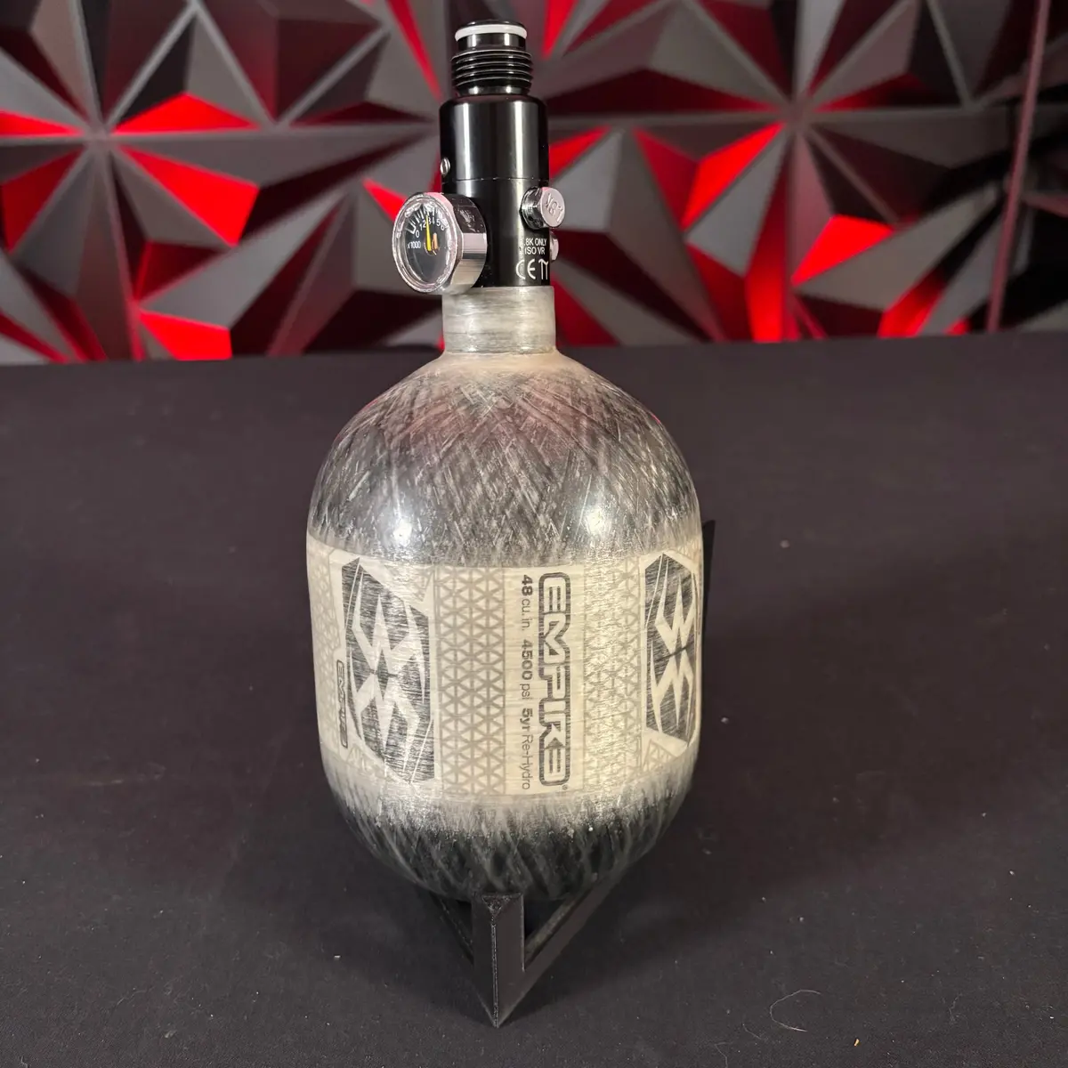 Used Empire Lite 48/4500 Paintball Tank - Clear/W Standard Reg 1