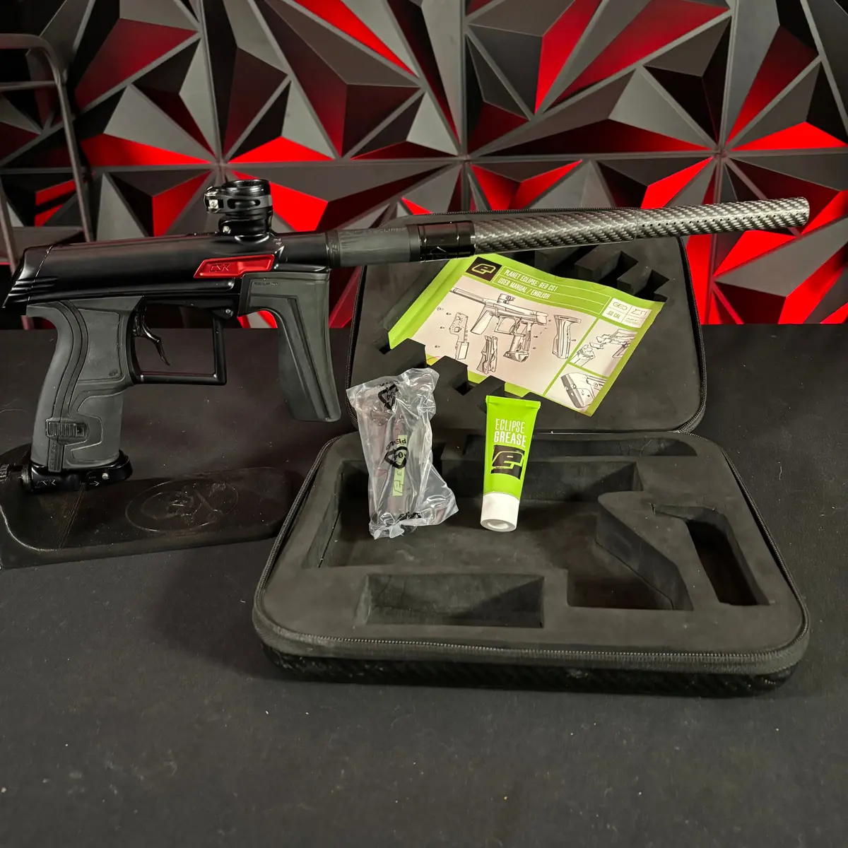 Used Planet Eclipse Csr Paintball Gun - Black/ Red 1