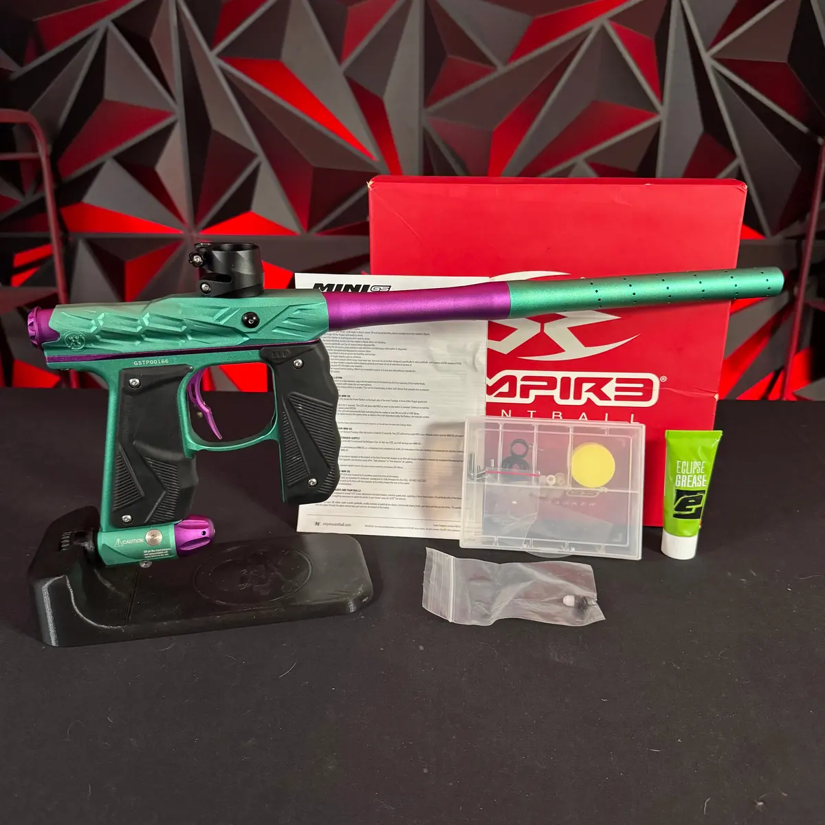 Used Hk Army/Empire Mini Gs Paintball Gun - Hive - Dust Teal/Dust Purple 1