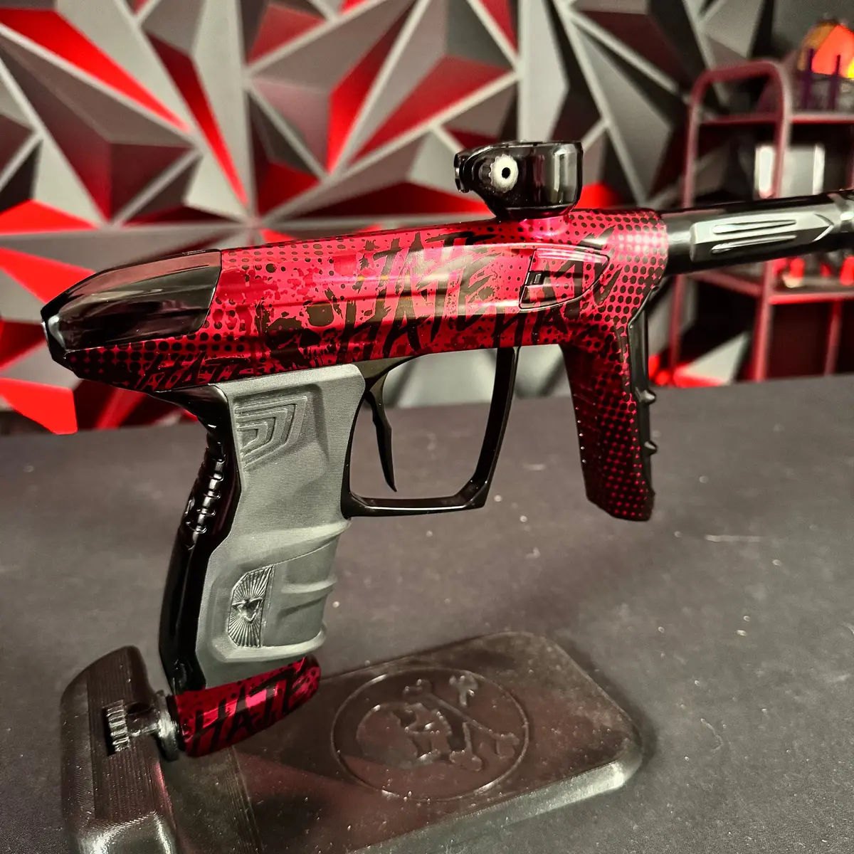 Used Dlx Luxe Idol Paintball Gun - Polished Red/Polished Black Limited Edition Hate 2