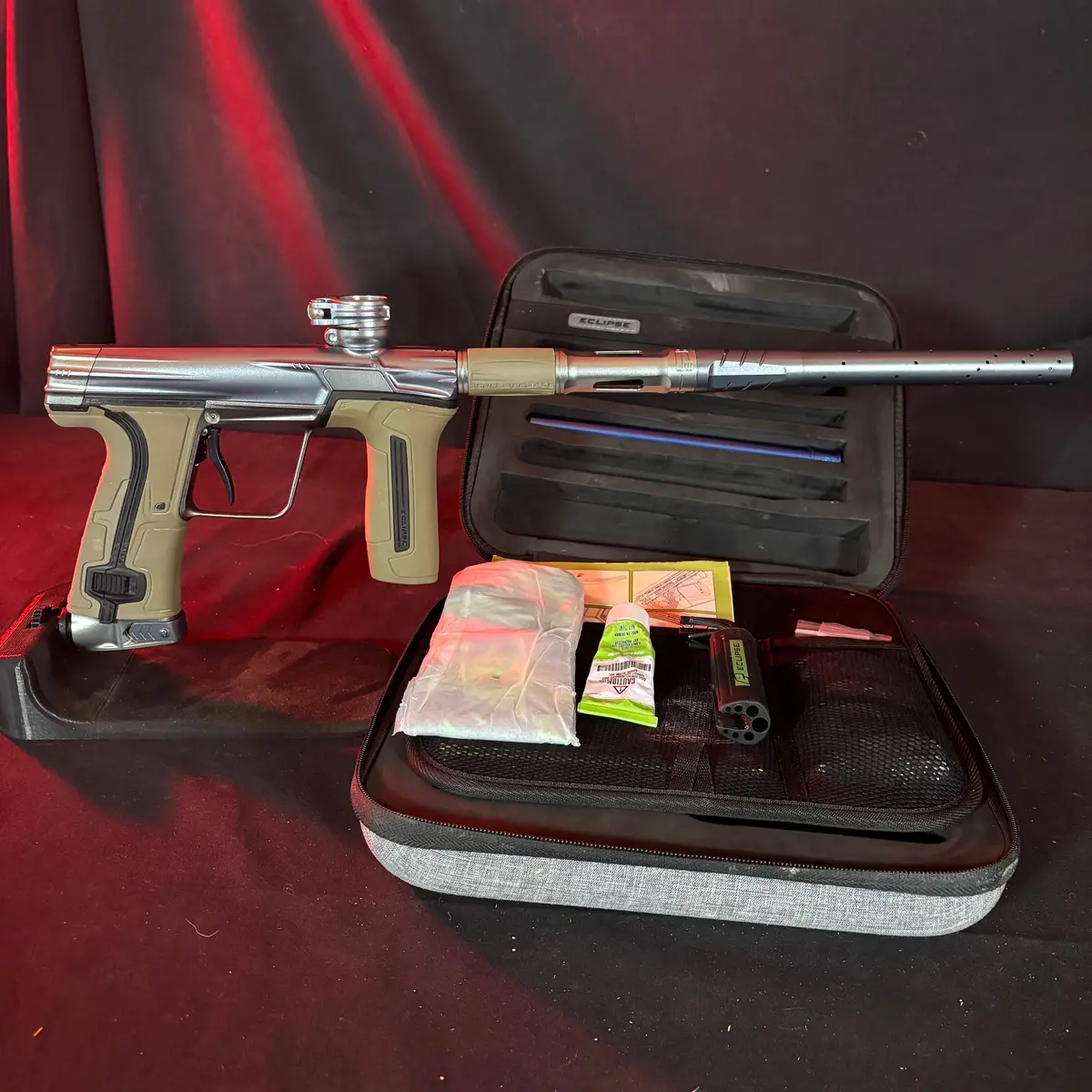 Used Planet Eclipse Cs3 Paintball Gun - Grey/Light Grey W/Fde Grips 1