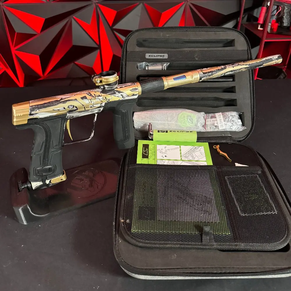 Used Planet Eclipse Cs3 Paintball Gun - Custom 3D Sandana And Infamous Deuce Trigger 1